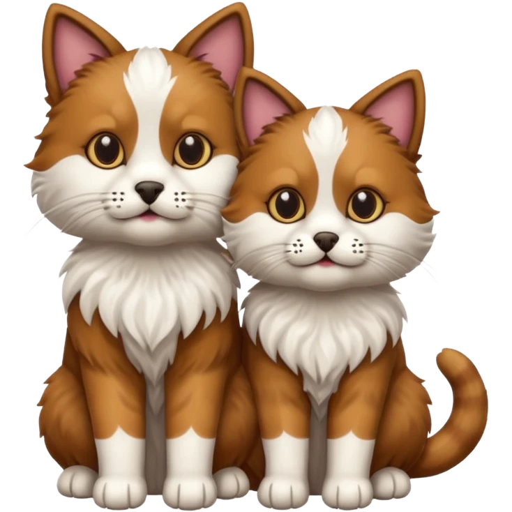 cat and dog one body emoji