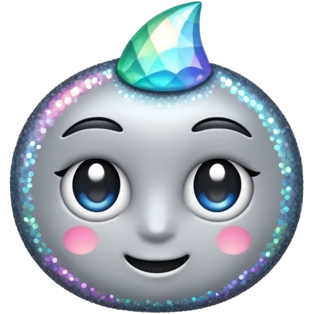 vamp glitter gray emoji