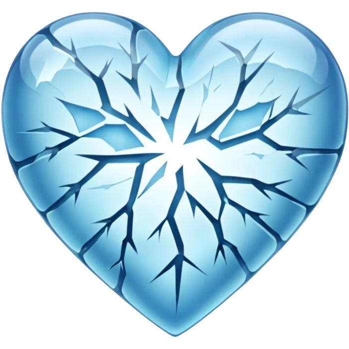 Corazón congelado emoji
