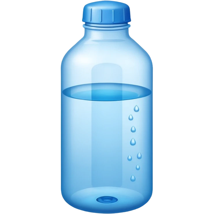 Big blue water bottle  emoji