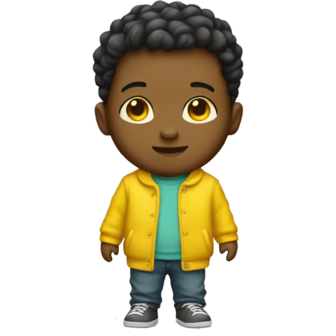 Yellow clothes baby full body emoji