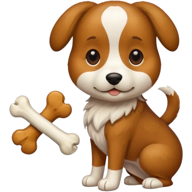 Dog with a bone  emoji