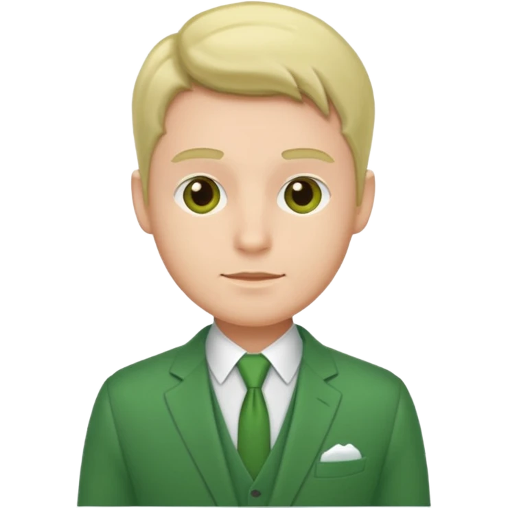 man wearing green suit  emoji