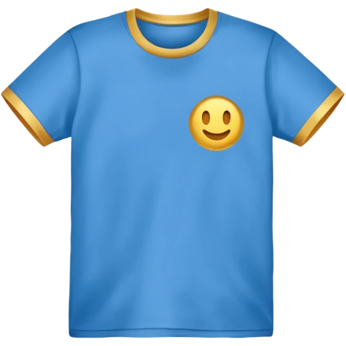 gold and white T Shirt  emoji