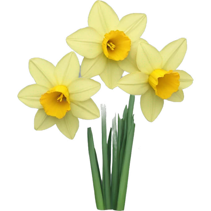 daffodils but big emoji