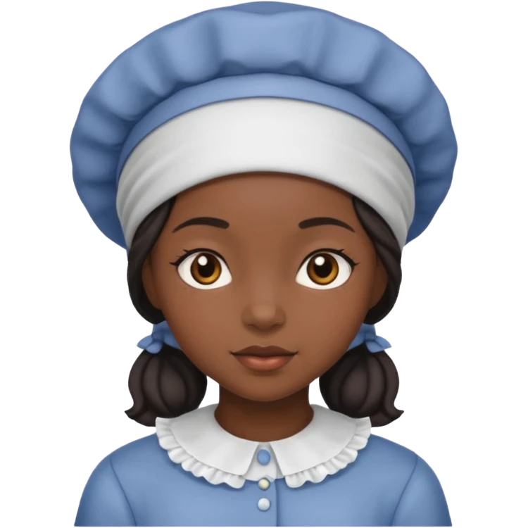 black girl with bonnet emoji