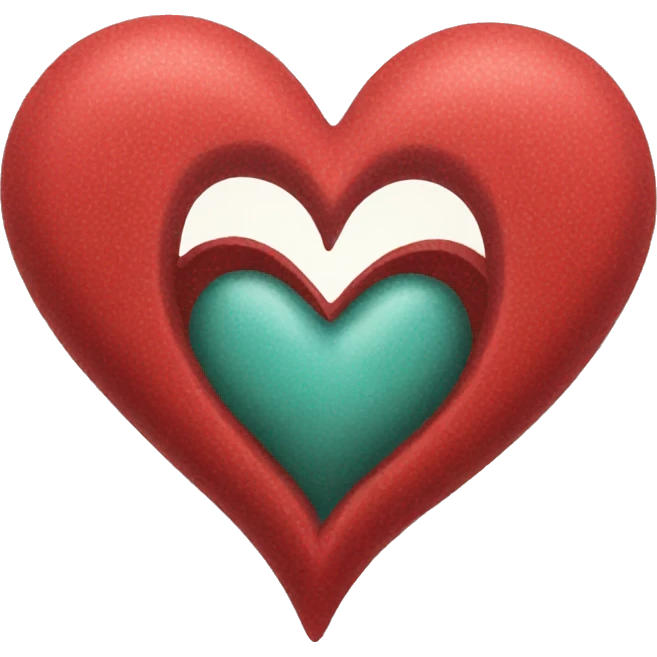In heart there is a M emoji