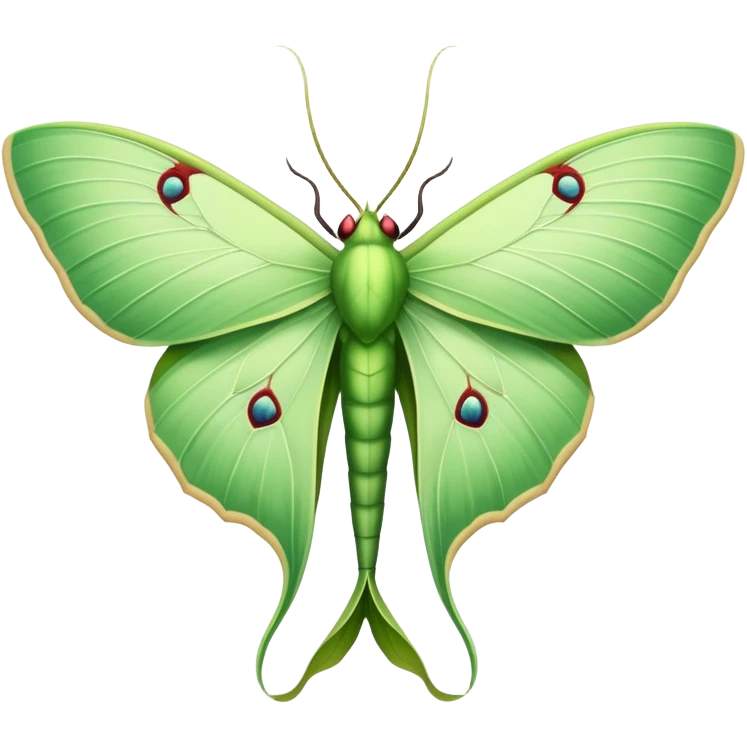 luna moth emoji