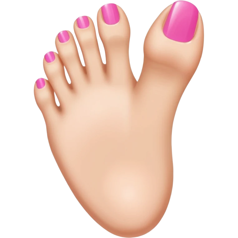 Foot with pedicure emoji