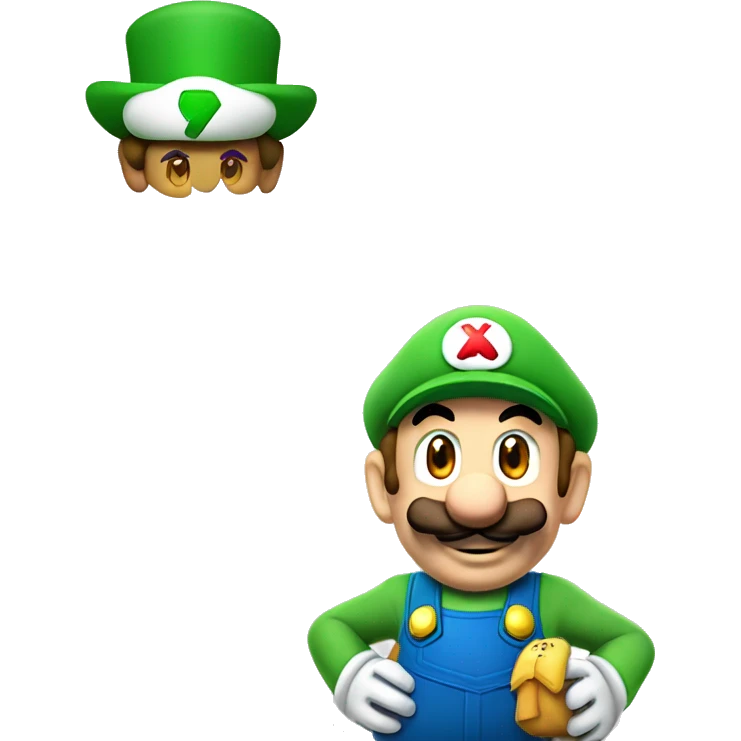 super Luigi on the Xbox one emoji