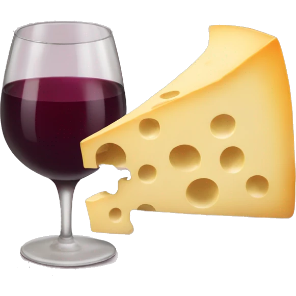 cheese and wine emoji