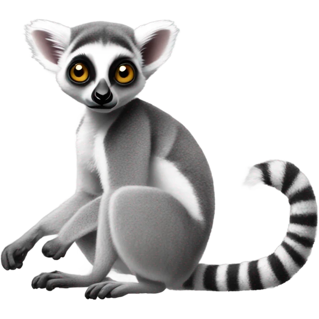ring tailed lemur with long tail  emoji