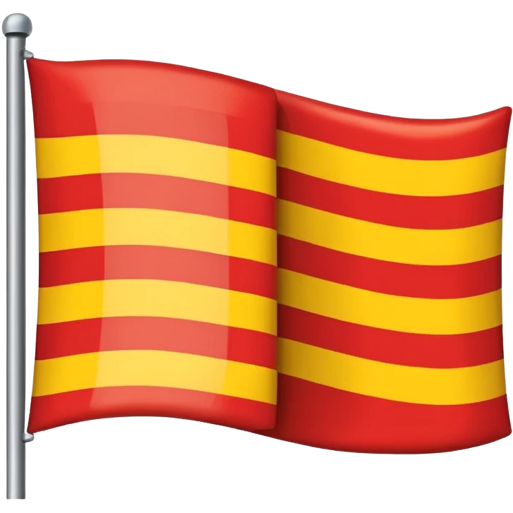 Bandera con colores, rojo, amarillo y negro emoji