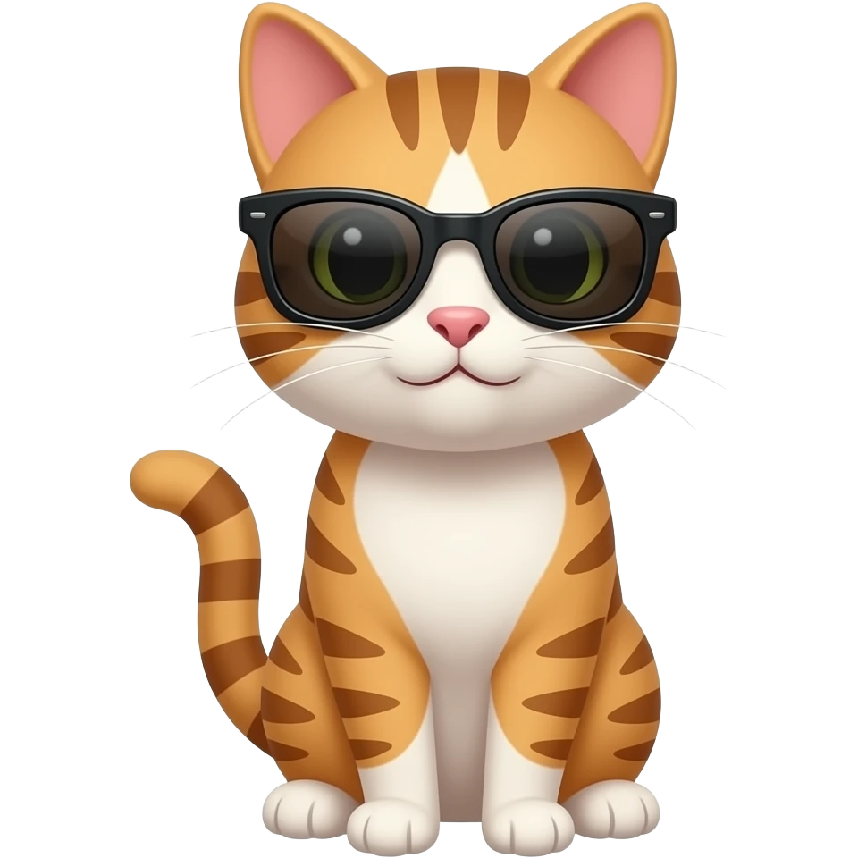 Cat wearing sunglasses emoji