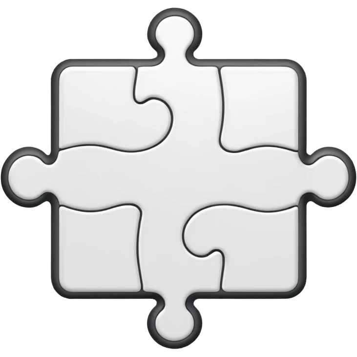 white puzzle piece emoji