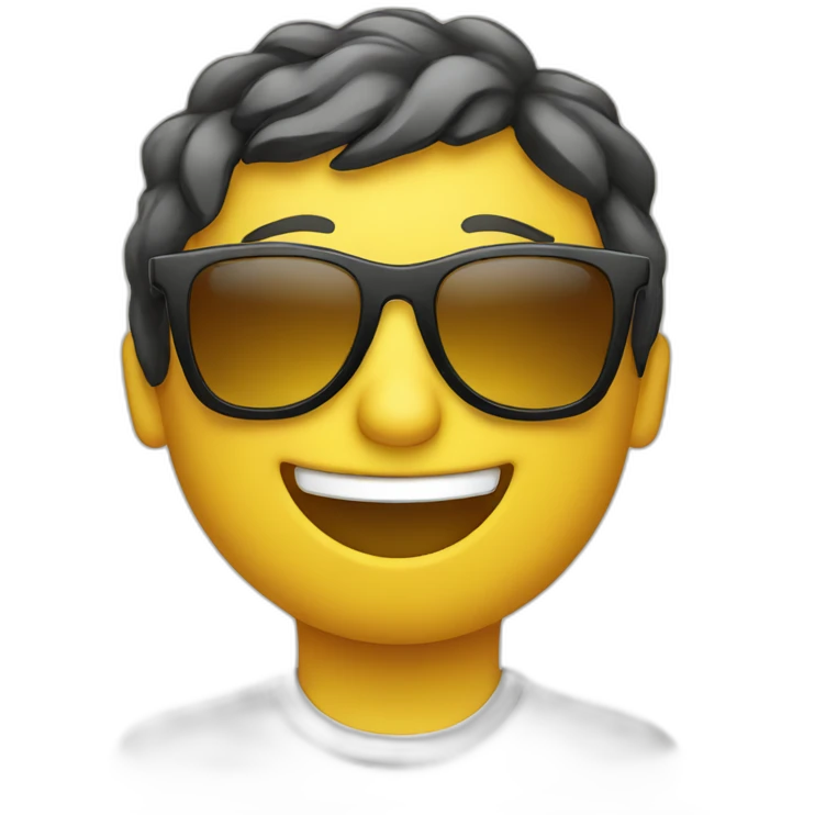 smiling face with sunglasses laptop emoji