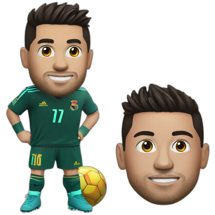 Ronaldo sur Messi emoji