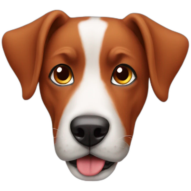 Dog-red emoji
