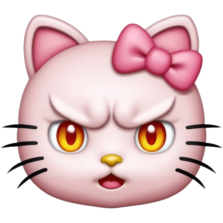 Angry hello kitty  emoji