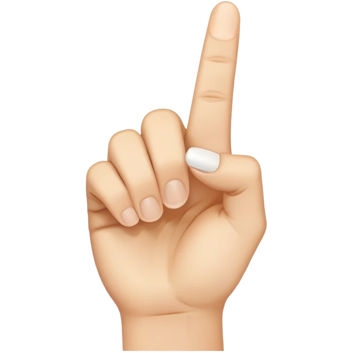 Middle finger emoji