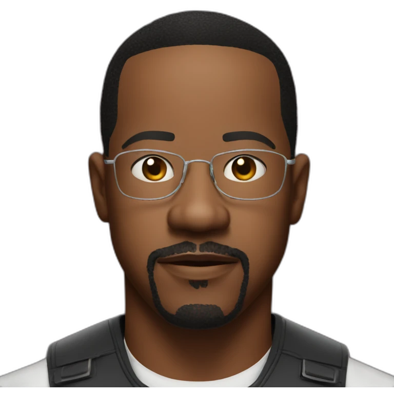 actor martin lawrence serious with no glasses emoji