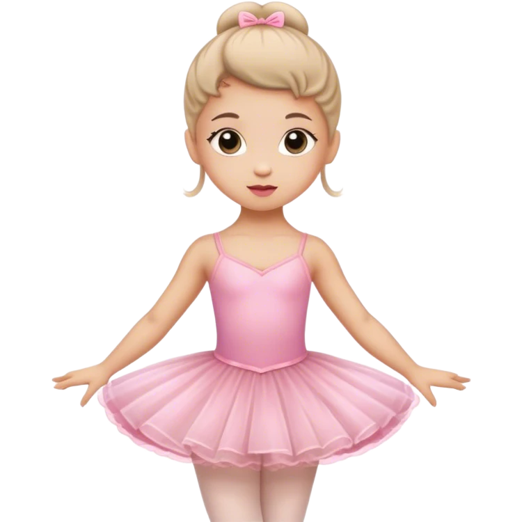 Little ballerina in a pink dress emoji