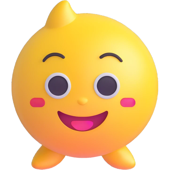 red, shiny, cute, and clearly detailed dudak emoji emoji
