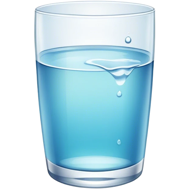 Glass of water emoji