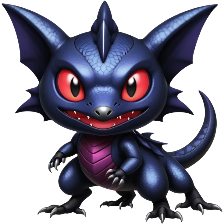 Shiny Epic Badass Gothic Noibat-Salandit-Litten-Hybrid emoji