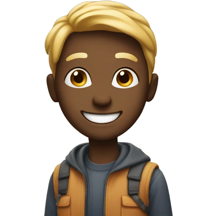 while smiling emoji