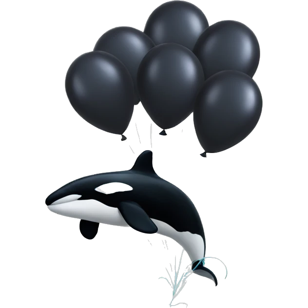 Balloon Orca emoji