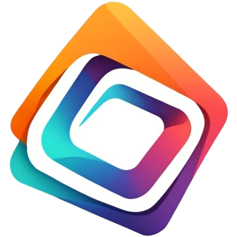 modern minimalist logo with abstract shape emoji