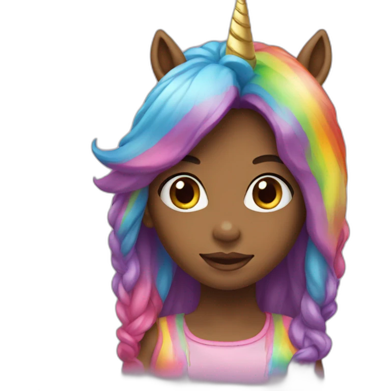 Girl-with-raibow-unicorn-hat emoji