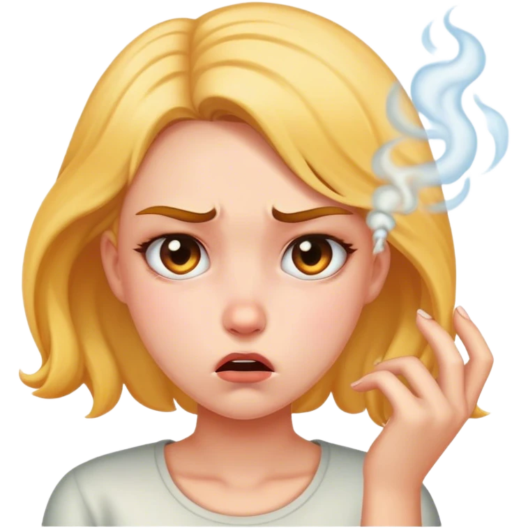 Fuming girl emoji