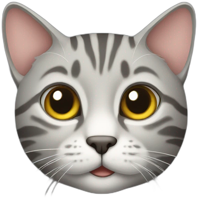 grey tabby cat emoji