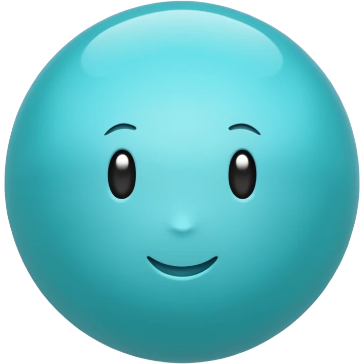 aqua color ball emoji