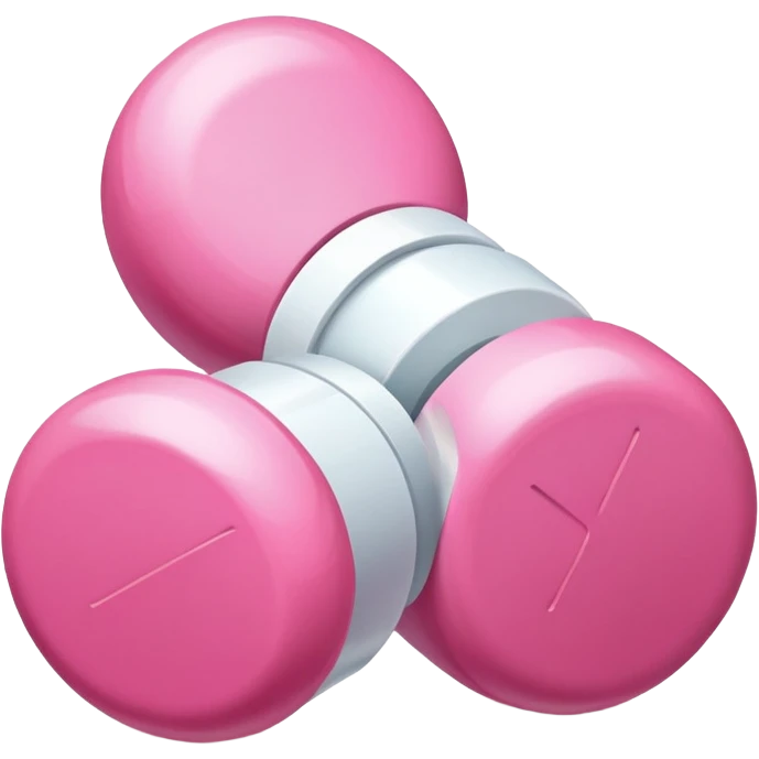 3 pink Medecine pills  emoji
