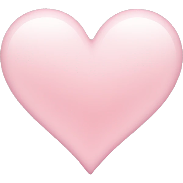 a light pink heart emoji