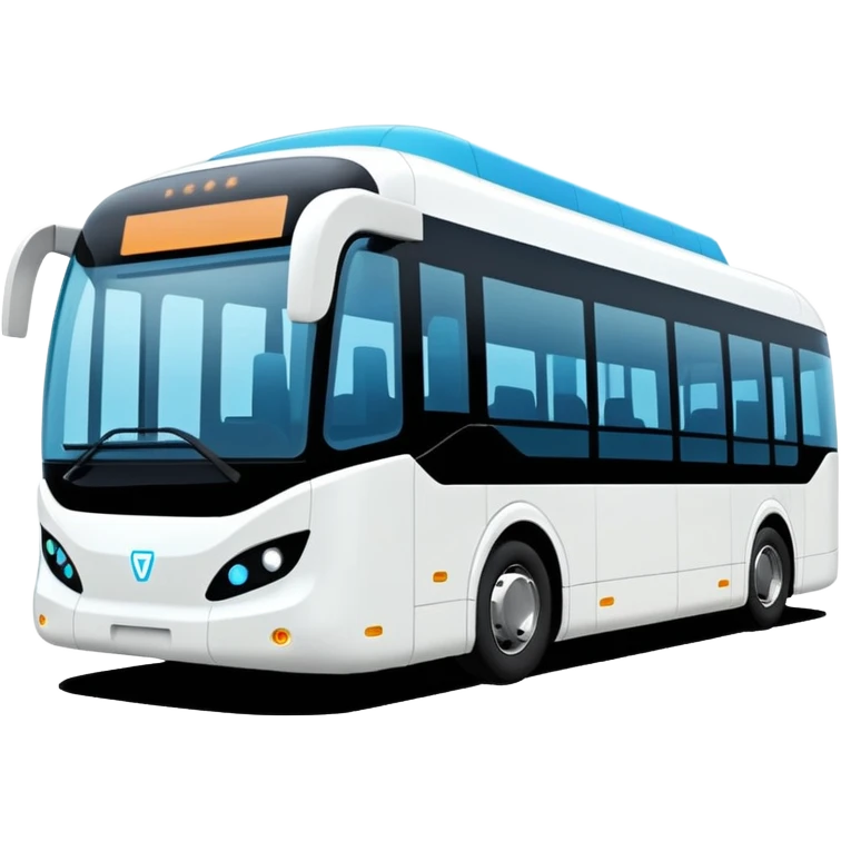 Modern autonomous electric bus  emoji