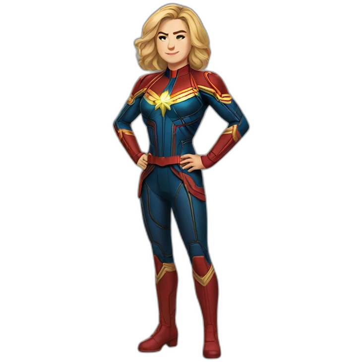 Captain Marvel fullbody emoji