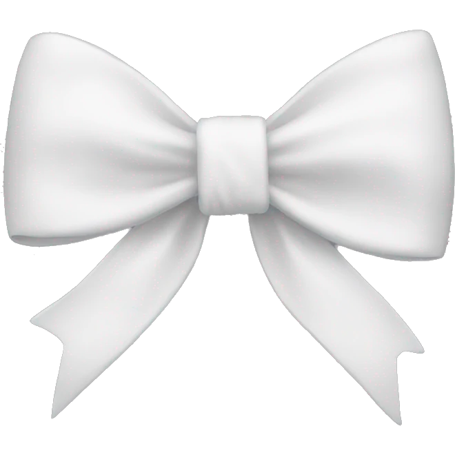 white bow emoji