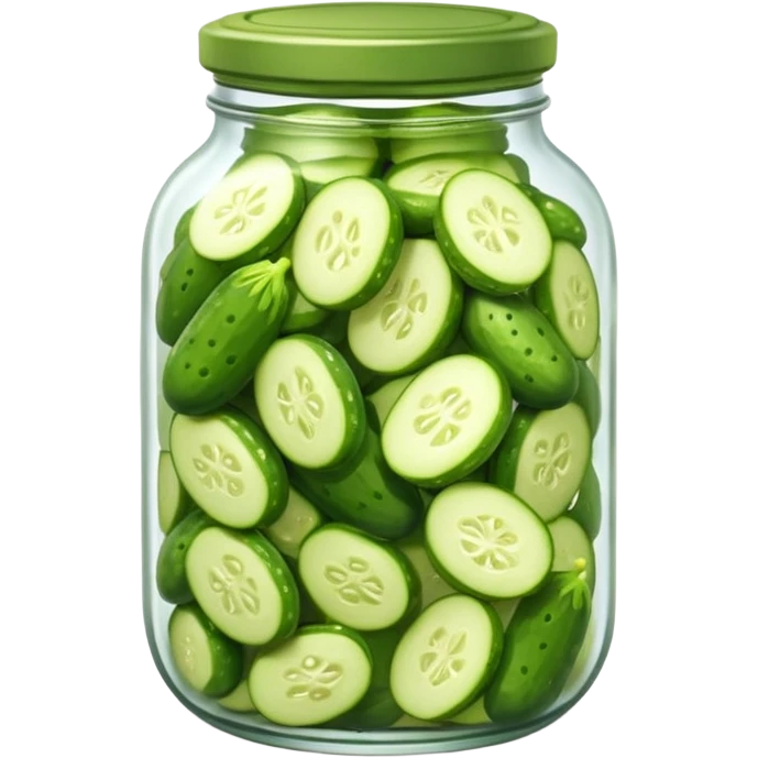 Pickled cucumbers in jar emoji