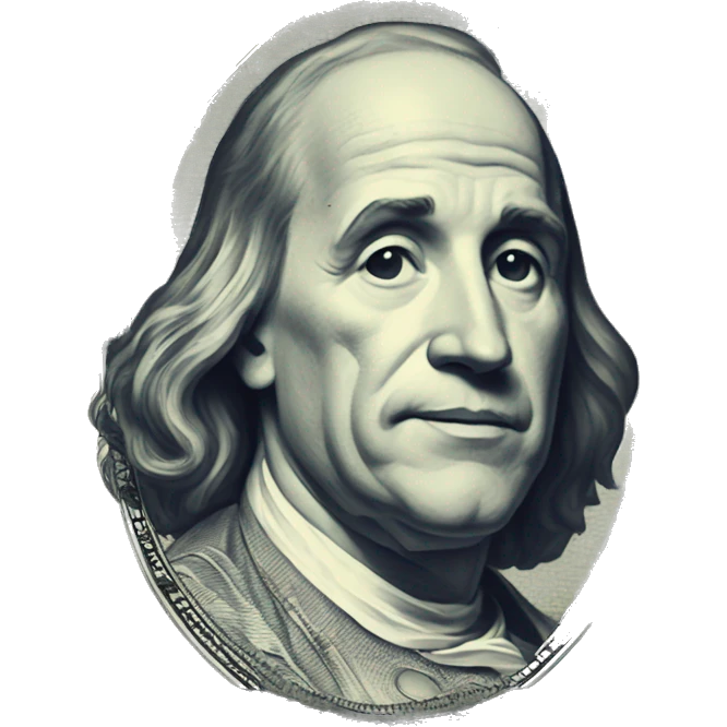 a 100 dollar bill and on it is writen zatlash emoji