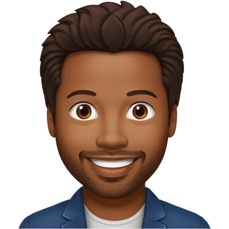 Shawn Wayans with dark brown hair emoji