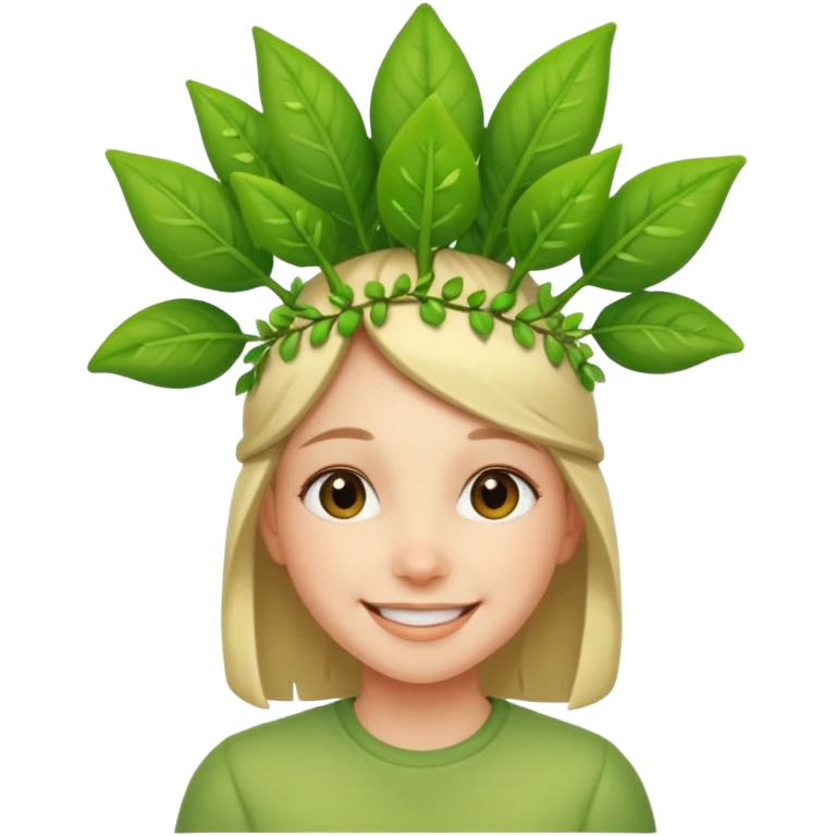 دختری که جوانه جانبی  emoji