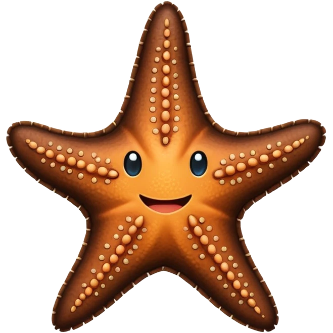 Starfish in leather wear emoji