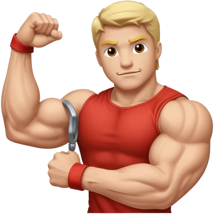 Left arm bicep flexing emoji emoji