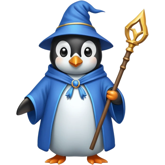 Penguin Wizard emoji