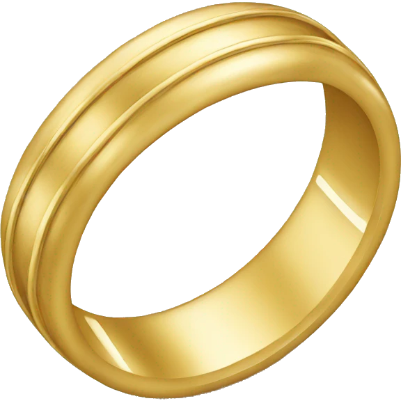Gold wedding band emoji