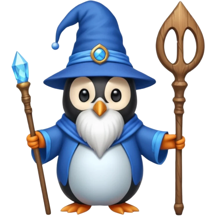 Penguin Wizard emoji